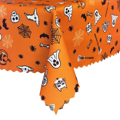 Produktbild von Euromat fleckenabweisende Halloween-Tischdecke Geisterparty 155x260 cm