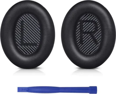 Produktbild von Ohrpolster Bose Quietcomfort 35, 2 Stück, Kompatibel Mit QC35 Und QC35 II, Memory-Schaum Mit Kunstlederbezug Für Langen Tragekomfort