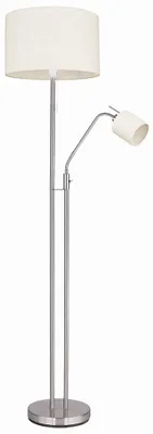 Produktbild von RGB LED Stehlampe, flexible Leseleuchte, Textil sandfarben, H 175 cm