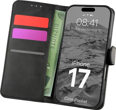 Produktbild von Bizon Case Pocket Apple iPhone 17 schwarz