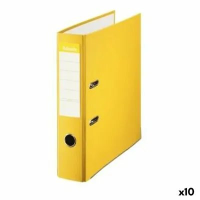 Obrázek produktu pro Krabice na složky s pákovým mechanismem Esselte žlutá A4 (10 kusů)