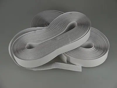 Produktbild von Klettband selbstklebend 20mm Flausch & Haken weiß 25m