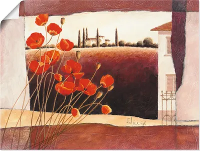 Produktbild von ARTland Poster Mohnblumen II Größe: 80x60 cm