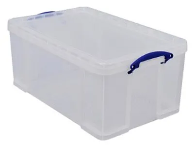 Produktbild von Really Useful Box Aufbewahrungsbox 64 Liter transparent