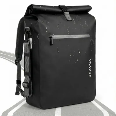 Produktbild von 3in1 Fahrradtasche - 27 L - wasserdicht & reflektierend für Gepäckträger - Fahrrad Rucksack & Umhängetasche mit extra Außentasche, Gepäckträgertasche