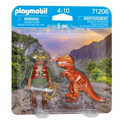 Produktbild von PLAYMOBIL 71206 Abenteurer mit T-Rex