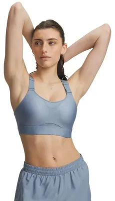 Zdjęcie produktu dla Bralet sportowy Under Armour Infinity High 2.0, wysoki stan, intensywny niebieski kolor, rozmiar S, przeznaczony dla kobiet, miseczki A-C