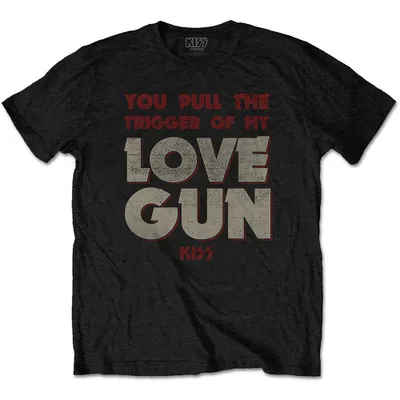 Produktbild von Kiss Pull The Trigger Black L T-Shirt