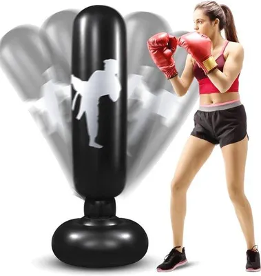 Produktbild von Famanu Aufblasbare Boxsack für Kinder und Erwachsene - 160 cm Training und Fitness