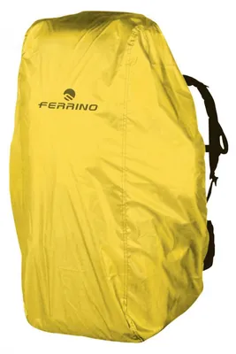 Rucksackhülle gelb, 90 L, wasserdicht, Ripstop-Polyester