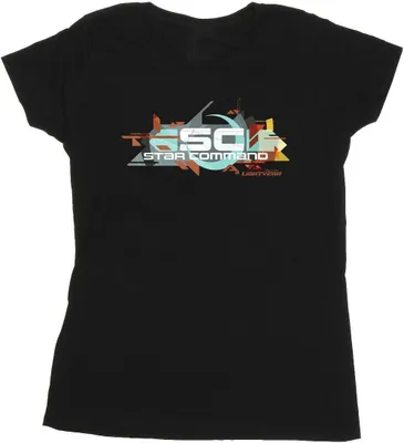 Produktbild von Disney - "Lightyear Star Command Graphic Title" T-Shirt für Damen BI29116 (XL) (Schwarz)
