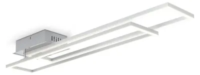 Image de B.K.Licht I Plafonnier LED 40 Watt I plafonnier bureau pivotant I 3000 K blanc chaud I LED Frame finition aluminium