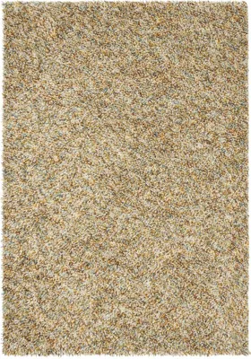 Produktbild von Zotteliger Langflor-Teppich mit unifarbenem Wollimitat-Muster NUAGE C
