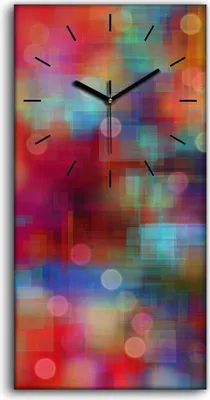 Produktbild von Dekor Leinwand Uhr Wandbilder Geräuschlos Kunstdruck 30x60 Abstrakte Kunst - schwarze Hände