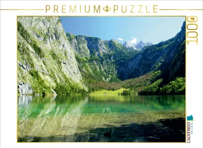 Produktbild von CALVENDO Puzzle Obersee mit den Teufelshörnern | 1000 Teile Lege-Größe 64x48cm Foto-Puzzle für glückliche Stunden