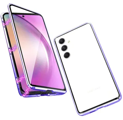 Produktbild von Für Samsung Galaxy A34 5G Handy Tasche Magnet Glas Bumper Hülle Etuis Case Cover
