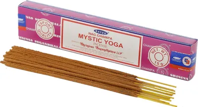 Produktbild von Räucherstäbchen - Satya Nag Champa - Mystic Yoga - indische Duftmischung 1x 15 Gramm
