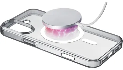 Immagine prodotto di CELLULARLINE Cellularline Gloss Mag - iPhone 16 Custodia magnetica per la ricarica e il fissaggio al caricabatterie MagSafe