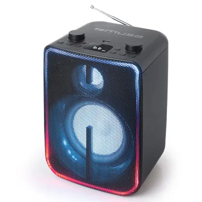 Produktbild von Muse M-1802 DJ, 1.0 Kanäle, 60 W, Kabellos, Tragbarer Mono-Lautsprecher, Schwarz, Drehregler