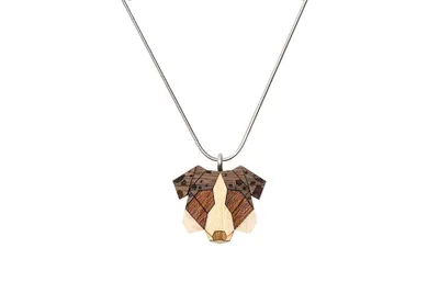 Image de BeWooden Pendentif en bois pour le cou Pendentif berger australien