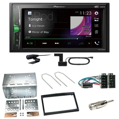 Produktbild von Pioneer DMH-A3300DAB Bluetooth MP3 USB Einbauset für Peugeot 307 Citroen C2 C3