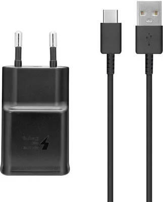 Produktbild von Oryginalna szybka ładowarka Samsung EP-TA200 2A z kablem USB typu C EP-DG950CBE 1,2 m czarna
