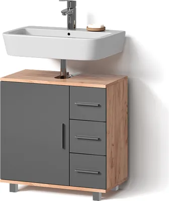 Immagine prodotto di Mobile sottolavabo per bagno Livinity Eisak Rovere dorato 60 x 60 cm, Model 52528