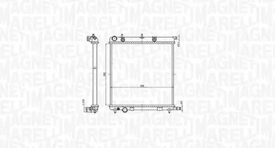 Produktbild von MAGNETI MARELLI 350213819000 Kühler Wasserkühler Motorkühler passend für MERCEDES-BENZ SPRINTER 3,5-t Kasten (906) SPRINTER 3-t Kasten (906)