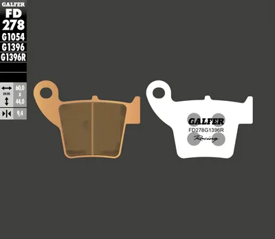 Produktbild von Bremsbeläge Galfer FD278G1396R Sinter-Metall Racing OFFROAD