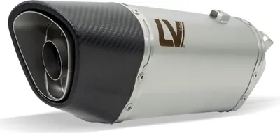 Immagine prodotto di Impianto di scarico completo LeoVince LV-14 R con catalizzatore e omologazione, acciaio inossidabile, terminale in carbonio e paracalore per Yamaha MT-07 700 2021 - 2024 E5 / 2025 - 2026 E5+ / Tracer 7 / GT 2020 - 2024 E5 / 2025 - 2026 E5+