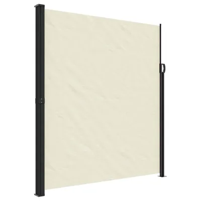 Image de vidaXL Marquise latérale extensible Crème 220x600 cm
