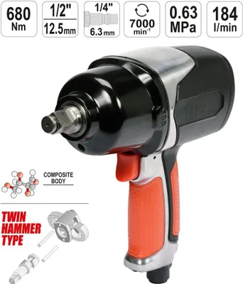 Produktbild von YATO Druckluft-Schlagschrauber 1/2" 680 Nm