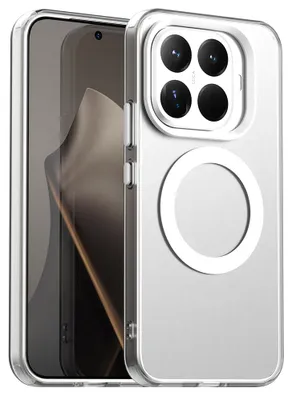 Produktbild von Magnetisch Hülle für Xiaomi 15T Pro, Schlank Durchscheinend Matt Stoßfest Handyhülle Weiß