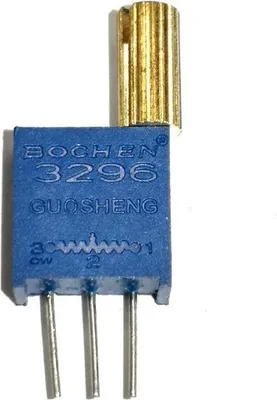 Produktbild von 100 Ohm Präzisionstrimmer / Drehpotentiometer mit langem Metallgriff