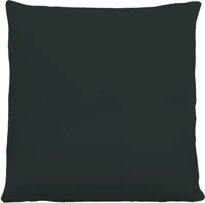 Produktbild von Kissenhülle - 40 x 40 cm - Schwarz - Feinjersey - mit Reißverschluss