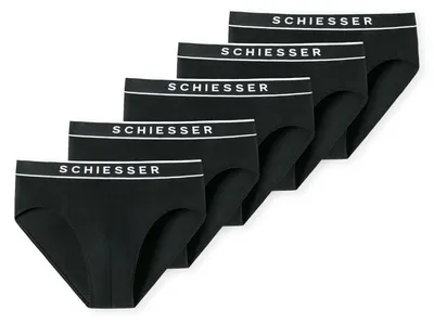 Produktbild von Schiesser Herren 5 er Pack Rio-Slip Gr. 10  schwarz