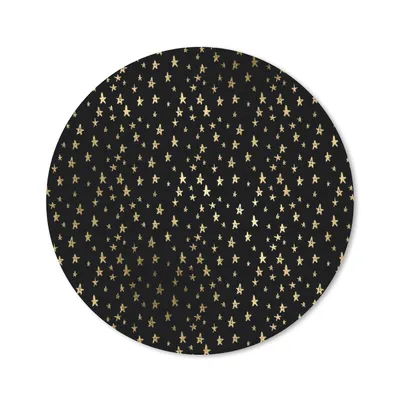 Produktbild von MuchoWow® Mauspad Mousepad Muster - Sterne - Gold 30x30 cm - Mousepads - Maus Mat - Pad - Mausunterlage - Tischunterlage - Schreibtischmatten