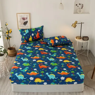 Zdjęcie produktu dla Prześciółka do łóżeczka dla dzieci z motywem dinozaurów, 120 x 200 cm
