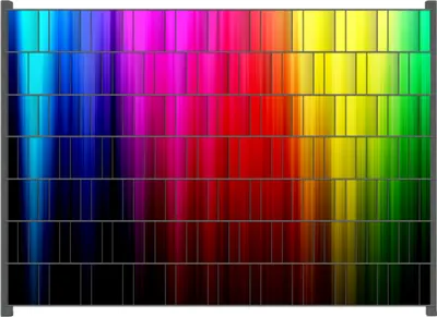 Produktbild von Wallario Zaunsichtschutz mit Motiv Bunte Regenbogenstreifen auf Schwarz für Ein- und Doppelstabmatten Zäune in der Größe 200 x 140 cm