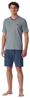 Image de Pyjashort homme Schiesser 95/5 bleu foncé
