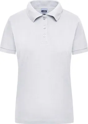 Produktbild von James & Nicholson Damen-Poloshirt, Gr. 2XL, weiß