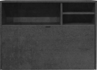 Produktbild von FURNARO Hängeschrank-Sekretär Office Schreibtisch graphit B/H/T: 80x58x25 cm