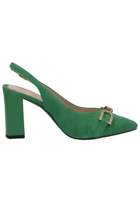 Produktbild von Caprice Damen Pumps Leder Slingback 9-29600-20, Größe:37 EU, Farbe:Grün