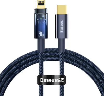 Obrázok produktu pre Kábel Baseus CATS000003 Lightning - USB-C 20W 480Mb/s 1m - niebieski