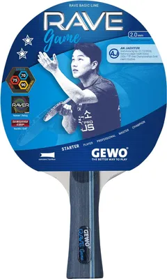 Produktbild von GEWO Tischtennisschläger Rave Game, Allround - 2,0 mm - für Training
