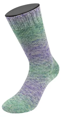 Produktbild von Lana Grossa - Meilenweit 100g Merino Extrafine Shades 7230  türkisgrün petrolgrün gelbgrün blasslila violett