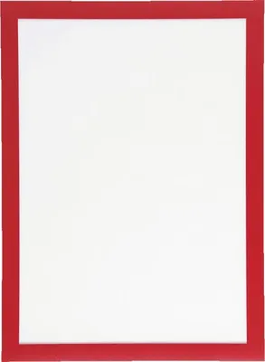 Produktbild von DURABLE Magnetrahmen DURAFRAME MAGNETIC, rot, magnetisch, DIN A4, 5/VE