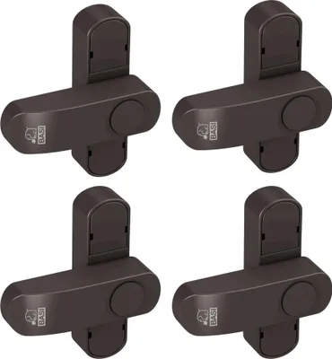 Produktbild von BASI - Fenster- und Fenstertürensicherung - SET - 4x FS 500 - Braun - 4x1100-0050