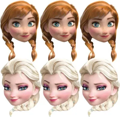 Produktbild von 6 Frozen Wintermärchen Masken