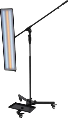 Produktbild von LED PDR Dellenlampe - Reflektor-Lichttafel für lackfreie Dellenreparatur - 10 W - 360° drehbar, verstellbare Halterung aus Eisen - Schwarz